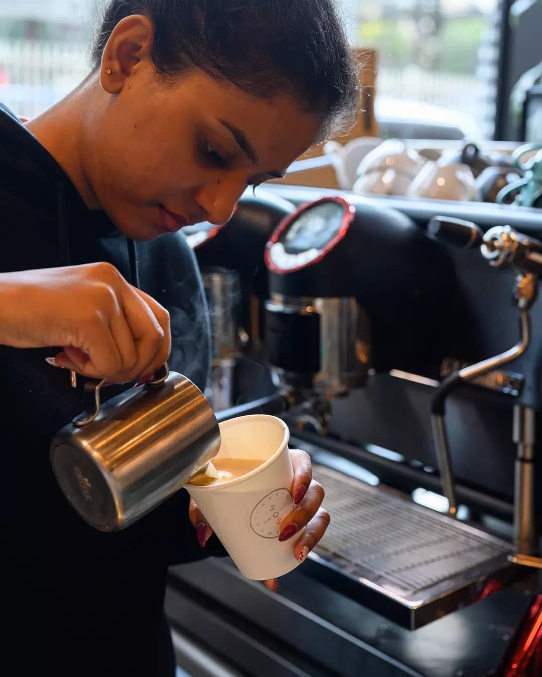 Coffee being poured